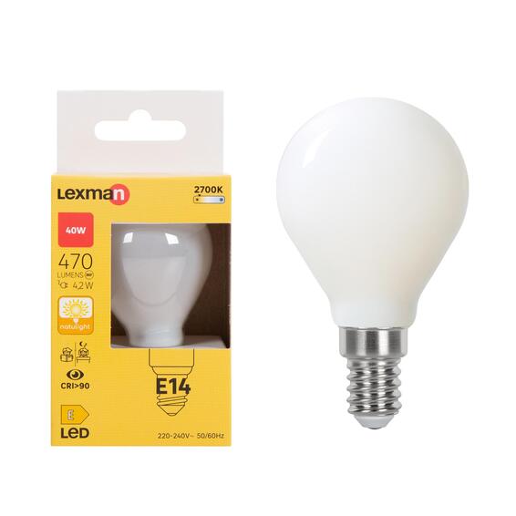 Lexman g45 e14 led general light bulb warm white 4.2w