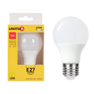 Lexman led light bulb a60 e27 7.8w warm white