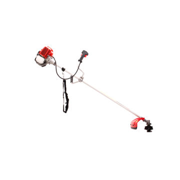 52cc Brush Cutter, with Blade and Nylon Head, Harness and Mixing Bottle, Red Rhino