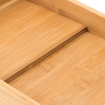 Delinia Spice Rack Drawer Organiser Bamboo W20 X D44X H4.9Cm