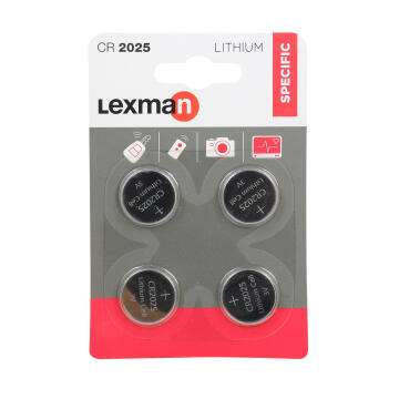 Battery CR2025 LEXMAN lithium 4 pack