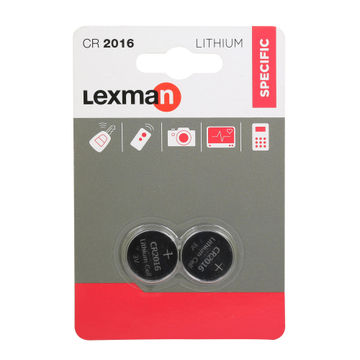 Battery CR2016 LEXMAN lithium 2 pack