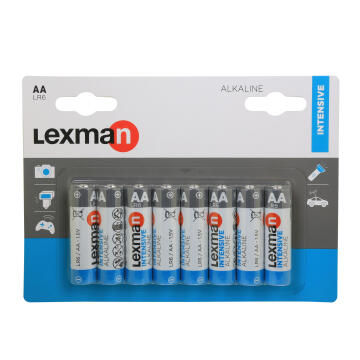 Battery AA LR6 LEXMAN alkaline 8 pack