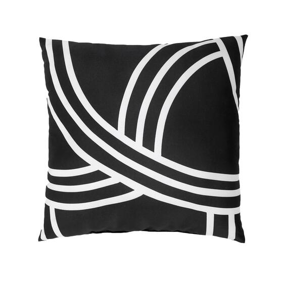 Cushion henri black white 35x35cm