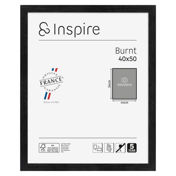 Inspire frame burnt black 40x50cm