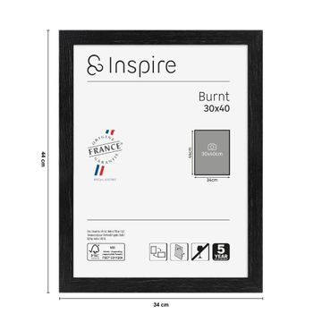 Inspire frame burnt black 30x40cm