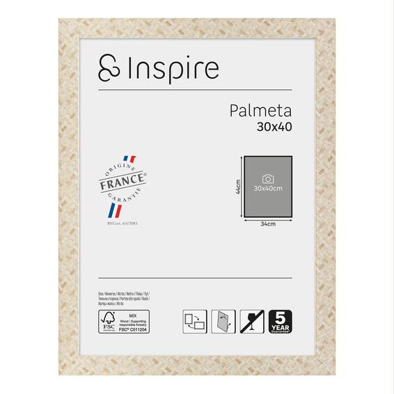 Inspire palmeta frame natural 30x40cm
