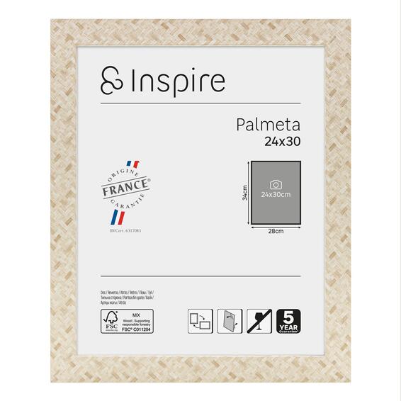 Inspire palmeta frame natural 24x30cm
