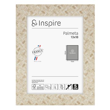 Inspire palmeta frame natural13x18cm