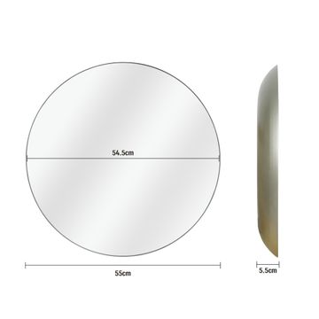 Inspire nory mirror silver 55cm