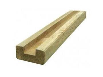 Post Wooden Half Grooved 45 mm X 90 mm X 2400 mm