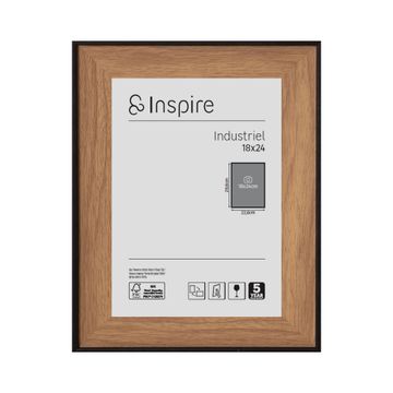 Inspire industriel frame walnut 18x24cm
