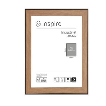 Inspire industriel frame walnut 21x29.7cm