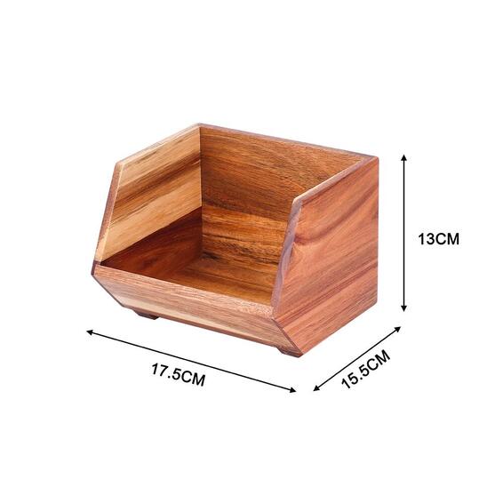 Delinia Fruit And Vegetable Rack Acacia W17.5 X D15.5 X H12.5Cm