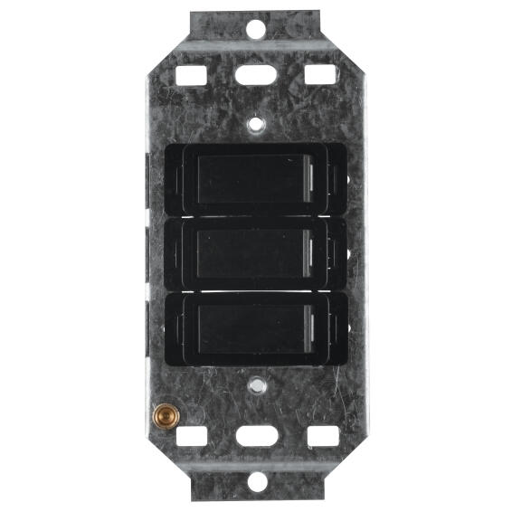 Module CRABTREE black 3 lever 1 way
