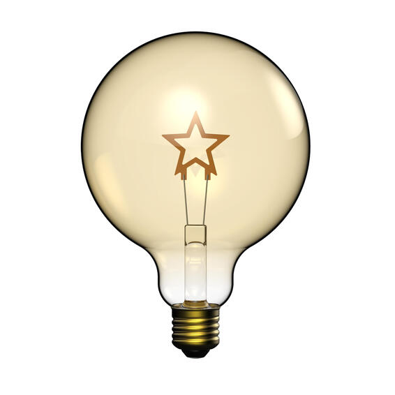 Lexman  g125 e27 led decorative light bulb warm white 2.5w 