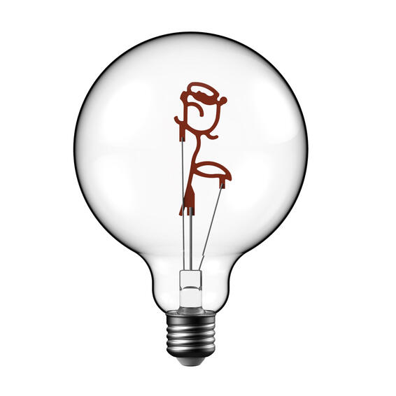 Lexman  g125 e27 led decorative light bulb warm white 2.5w  