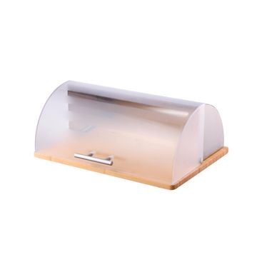 Delinia Rol Top Bread Bin Bamboo And Plastic W39 X D28 X H16Cm