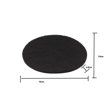 Delinia Compost Charcoal Filter Kitchen Bin Set Of 2 W19Xd19 Xh0.8Cm