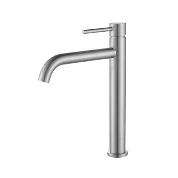 Basin Mixer Tap High Stylet Satin Nickel
