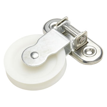 Hinged pulley nylon wheel 60mm 40kg for 8mm cord standers