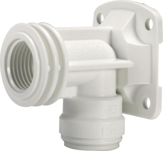 Wall plate elbow SPEEDFIT 15mm x 1/2