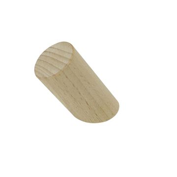 Spaceo branco single hook wood h30mmxd61mmxw30mm