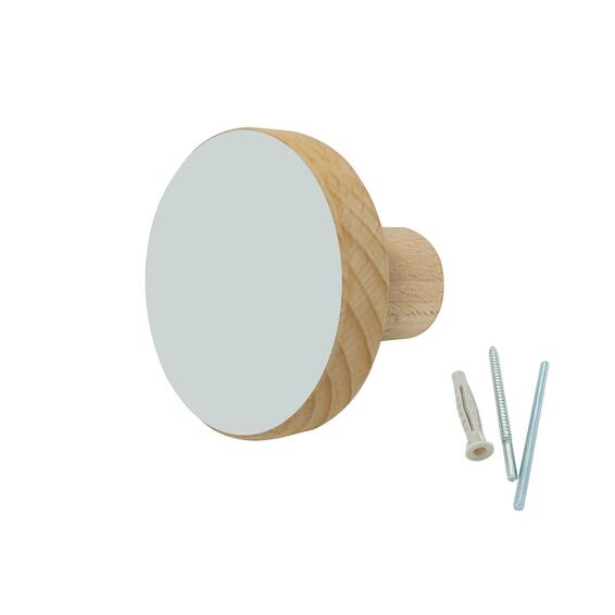 Spaceo round hook white h60mmxd47mmxw60mm