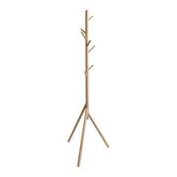 Spaceo naturo freestanding coat rack spaceo wood