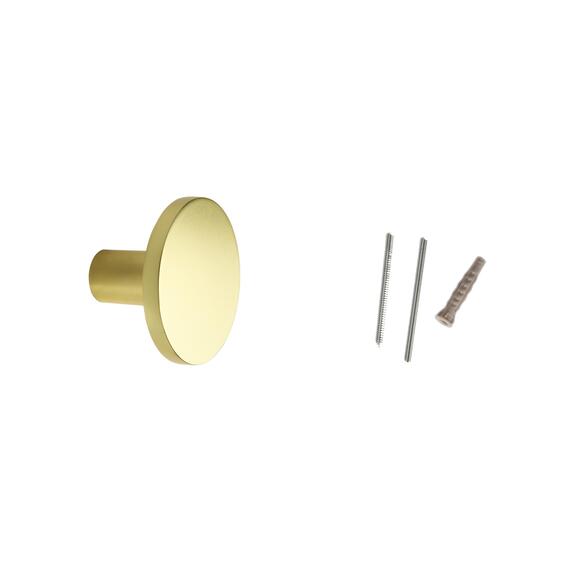 Spaceo round hook brass h42mmxd42mmxw40mm