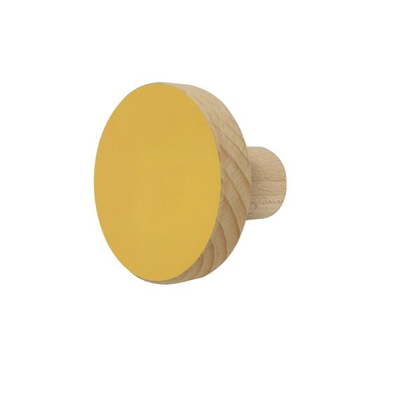 Spaceo round hook yellow h60mmxd47mmxw60mm