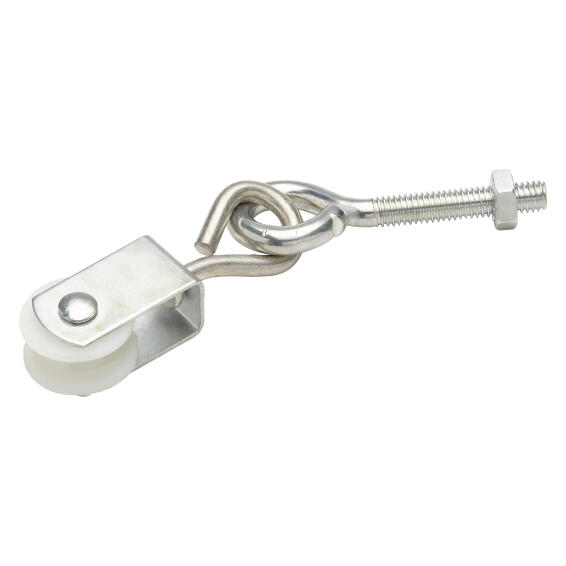 Piton pulley zinc plated nylon wheel 20mm 10kg for 6.5mm cord standers