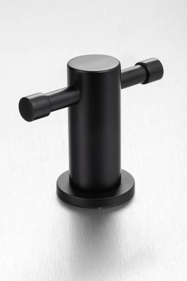 Bathrobe Hook Demola Double Black Gio