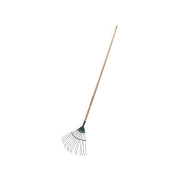 Rake, Lawn Rake, Painted Steel Wooden Handle Rake, GEOLIA
