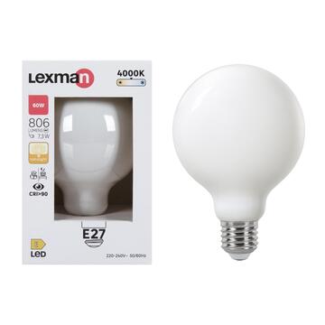 Lexman  g95 e27 led general light bulb cool white 7.3w