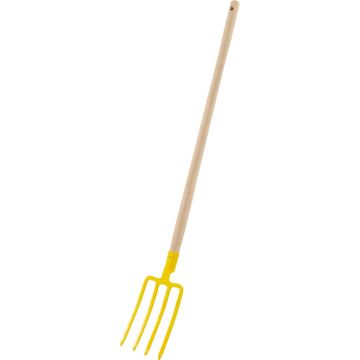 Geolia Steel Garden Fork 4 Prong 100cm
