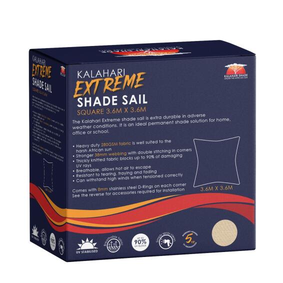 KALAHARI EXTREME 3.6M SQUARE SAND
