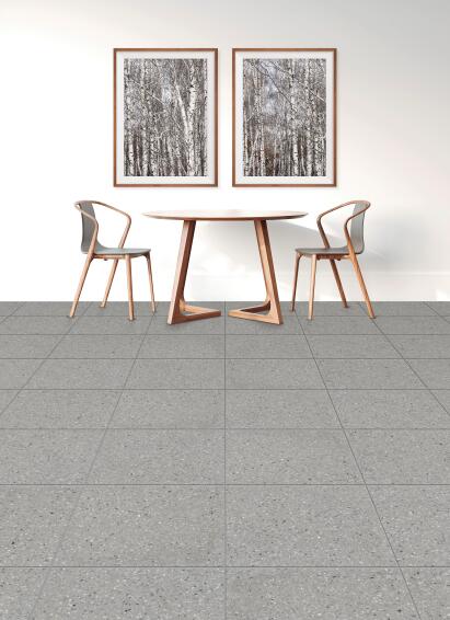 Floor Tile Ceramic Terrazzo Grey Anti-Slip 50x50cm (1.7m2)