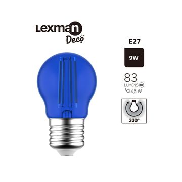 Lexman led filament light bulb g45 e27 4.5w blue 