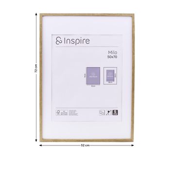 Inspire  milo frame oak 50x70cm