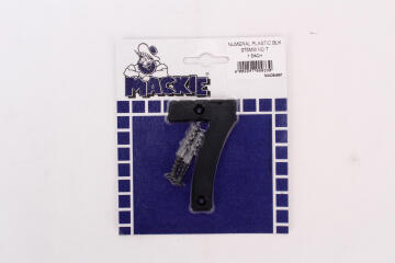 Number 7 plastic sign black mackie 75mm