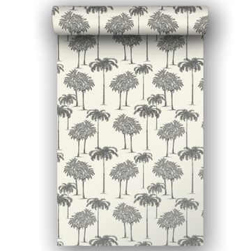 Wall paper explorer palm white 0.53x10.05m inspire