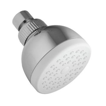 Knuckle Joint Shower Head White Face And Chrome