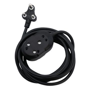 Switched Heavy Duty Btb Extension Cords 2 X 16A Socket 3M - Black.