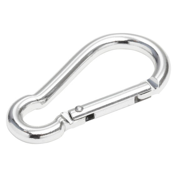 Snap hook aluminium 6x60mm standers