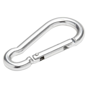 Snap hook aluminium 8x80mm standers