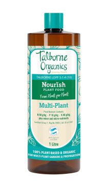 Fertiliser, Nourish MuLTi Plant, Organic Liquid, Talborne, 1 Liter