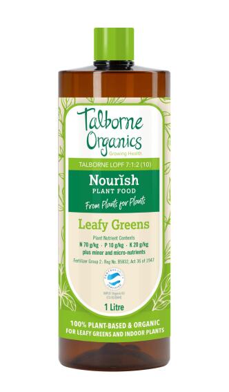 Fertiliser, Nourish Leavy Greens, Organic Liquid, Talborne, 1 Liter