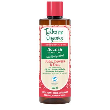 Talborne Organics Liquid Fertilizer Buds & Flowers Nourish 500ml