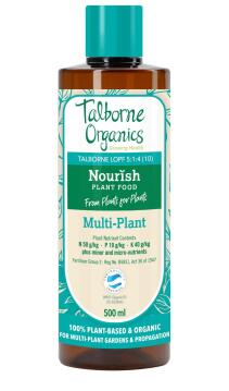 Liquid fertiliser multi-plant nourish TALBORNE ORGANICS 500ml